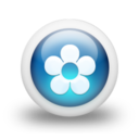 Glossy 3d blue orbs2 062 Icon