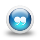 Glossy 3d blue orbs2 090 Icon