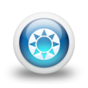 Glossy 3d blue orbs2 097 Icon
