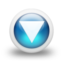 Glossy 3d blue orbs2 118 Icon