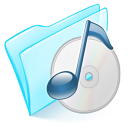 folder blue musique Icon