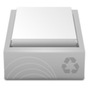Recycle Bin Full Concave Light Icon