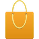 Shopping bag orange Icon