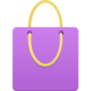 Shopping bag purple Icon