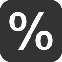 Mathematic Percentage Icon