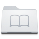 Folder Library White Icon