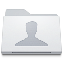 Folder Users White Icon