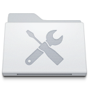 Folder Utilities White Icon