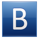 Letter B blue Icon