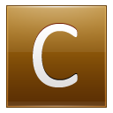 Letter C gold Icon
