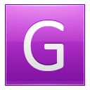 Letter G pink Icon