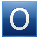 Letter O blue Icon