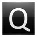 Letter Q black Icon