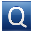 Letter Q blue Icon