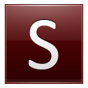 Letter S red Icon
