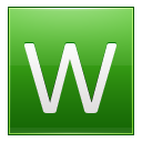 Letter W lg Icon