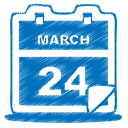 blue calendar Icon
