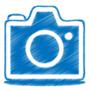 blue camera Icon