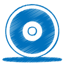 blue cd Icon