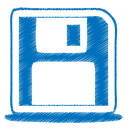 blue disk Icon