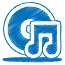 blue music cd Icon