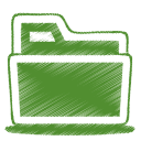 green folder Icon