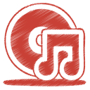 red music cd Icon