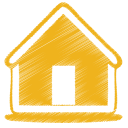 yellow home Icon