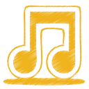 yellow music Icon