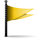 Actions flag yellow Icon