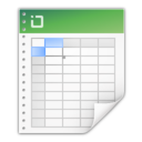 Mimetypes application vnd ms excel Icon