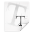 Mimetypes application x font ttf Icon