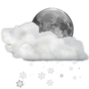 Status weather snow scattered night Icon