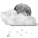 status weather snow scattered night Icon
