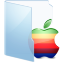 Folder Blue Apple Icon