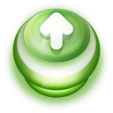 Button Green Arrow Up Icon