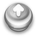 Button Grey Arrow Up Icon