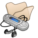 Folder beige mymusic Icon