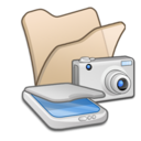 Folder beige scanners cameras Icon