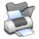 Folder black printer Icon