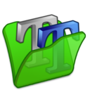 Folder green font2 Icon