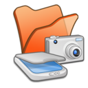 Folder orange scanners cameras Icon