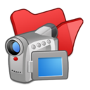 Folder red videos Icon