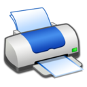 Hardware Printer Blue Icon