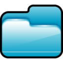 Folder Open Blue Icon