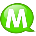 Speech balloon green m Icon