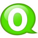 Speech balloon green o Icon