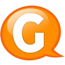 Speech balloon orange g Icon