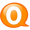 Speech balloon orange o Icon
