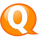 Speech balloon orange q Icon